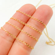 14K Solid Gold Large Curb Chains